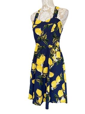 Topdress lemon pinup dress